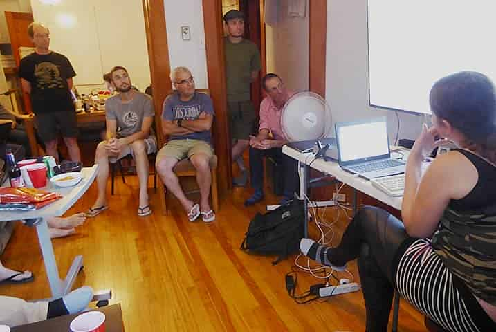 Discussion session at a TikiFest in Montreal